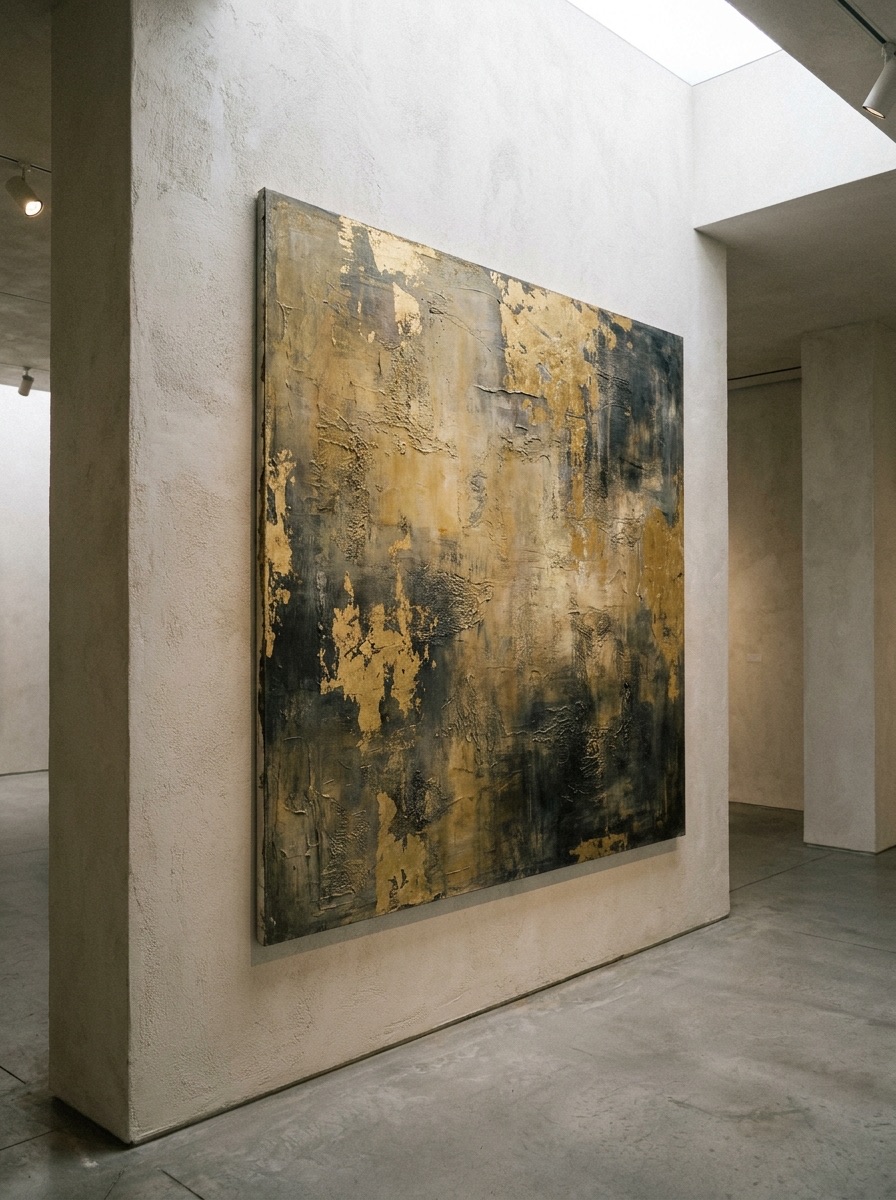 抽象絵画「Layers of Ochre」
