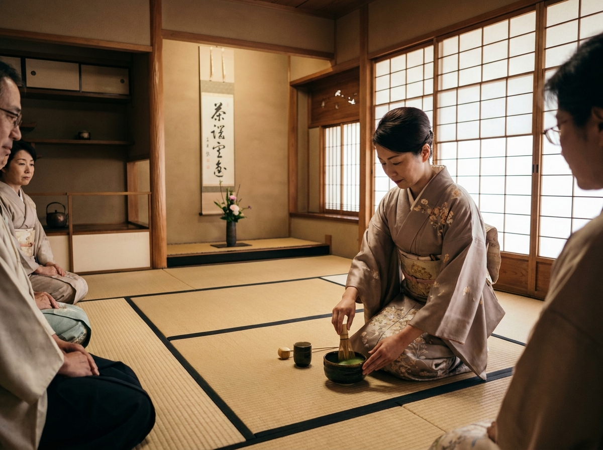 茶道体験の様子